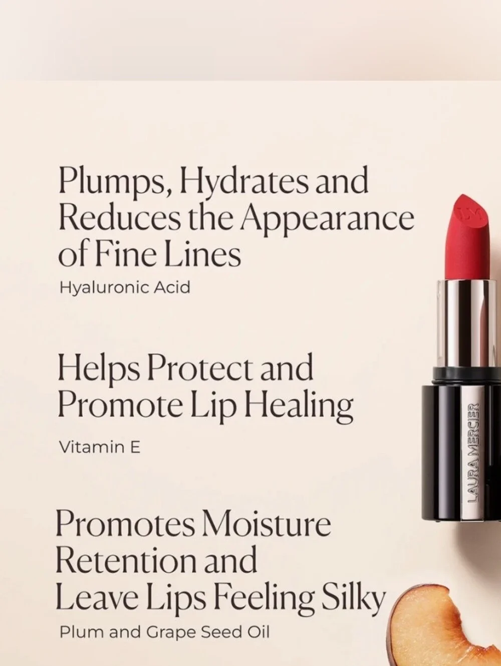 Laura Mercier Caviar Smoothing  Matte Lipstick in Coral Velour 888